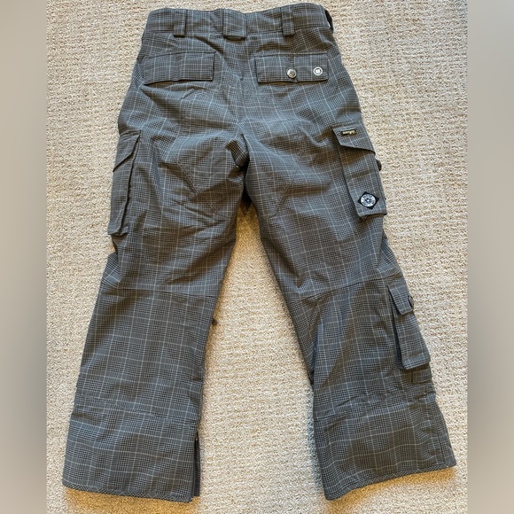 Burton Vintage Snowboard Pants Y2K Men’s Med Gray & Black Includes Board Shorts - Picture 9 of 16